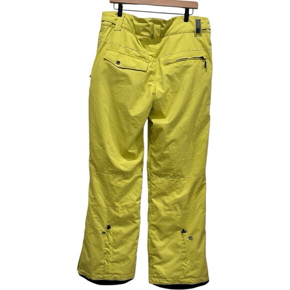 Orage Snow Pants Women’s Waterproof Snowboard Insulated Belted Ski Yellow Sz L - Picture 4 of 16